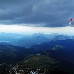 Flugwegposition um 12:21:49: Aufgenommen in der Nähe von Gemeinde Waidring, 6384 Waidring, Österreich in 2439 Meter